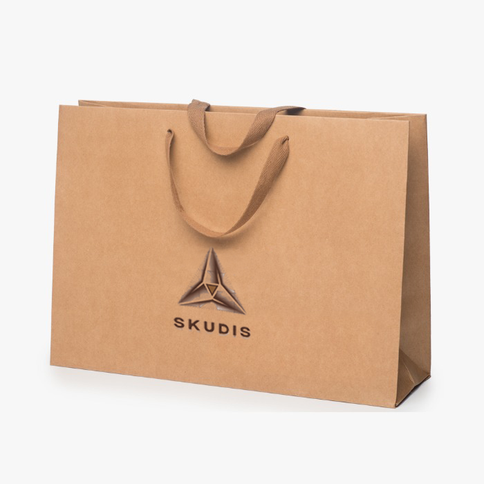 Paper bag with cotton handle